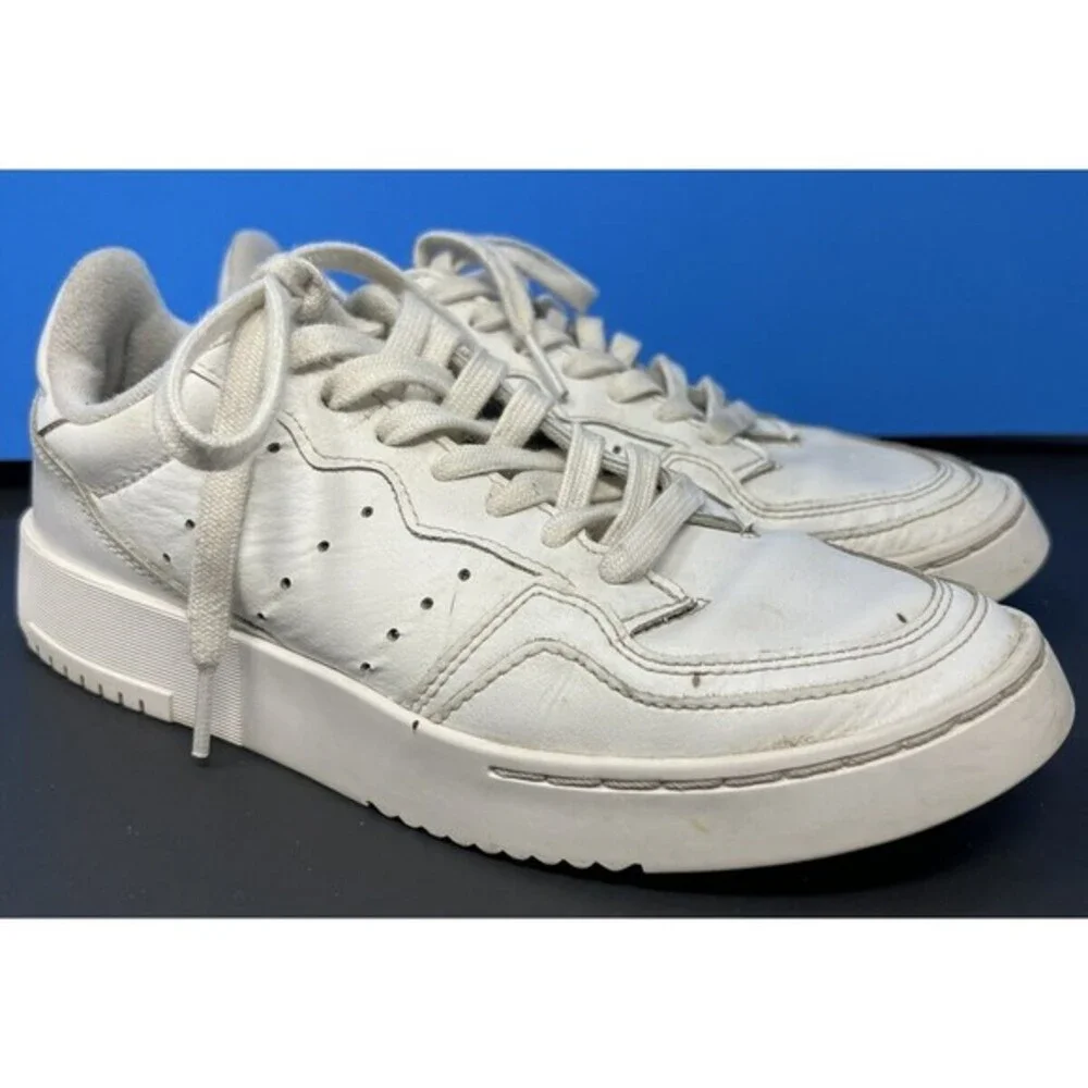 Adidas Supercourt J All White‎ Sneakers EE7726 Size 5.5 Men’s Women’s 6.5 Shoes
